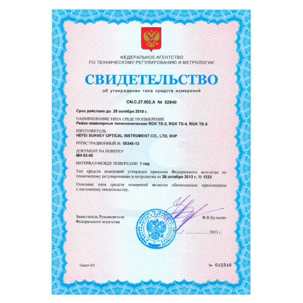 Рейка нивелирная TS-5